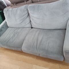 ★リユースのサカイつくば店★TK5978  2人掛けソファ グレー H64×D85×W166 クリーニング済みの画像