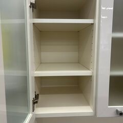 【広島石内店】ジモティｰ割！！3枚扉食器棚/クリ-ニング済み/HG-6557の画像
