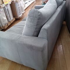 ★リユースのサカイつくば店★TK5978  2人掛けソファ グレー H64×D85×W166 クリーニング済みの画像