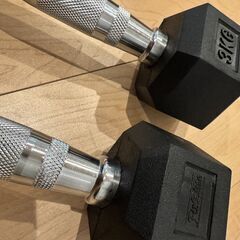 FitElite(フィットエリート) HEX ダンベル（ヘックスダンベル）3kg ×2 【室内でのご利用に最適】の画像