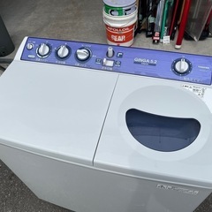 TOSHIBA 東芝 GINGA 二層式 洗濯機 VH-52G (H) 5.2Kg 2層式 電気 洗濯機 清掃済 稼働確認済 ③の画像