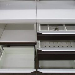 ジモティー割引🏷️【ジャングルジャングル 岸和田和泉インター店】システムキッチン　ホワイト　ブラウン　 和泉市 堺市 岸和田市 泉大津市 高石市 泉北郡熊取町の画像