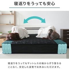 セミダブル　マットレス　ブラック　取りに来ていただける方募集の画像