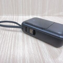 ( M-697 )N13  22000mAh モバイルバッテリー 4本ケーブル内蔵 ブラック 黒 中古 動作確認済みの画像