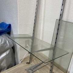 ショーウィンドウ　ガラス棚　2組の画像