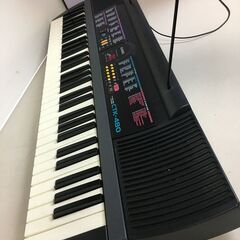 A4412　CASIO　カシオ　電子キーボード　CTK-480　電子ピアノ　61鍵盤 　ACアダプター　譜面立て付きの画像