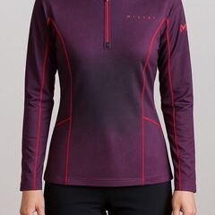 新品 ミレー MILLET フランス アウトドア 長袖 Tシャツ パープル レディース タグ付き 吸汗速乾性 ハーフジップ ストレッチ 登山 ハイキング キャンプ ウォーキング アウトドア全般 夏 レジャー スポーツ 高機能 ウェア　まとめ買い歓迎　卸ます　アマゾン引き上げ商品　倒産品　ネット商材　卸ます　転売　アマゾン引き上げ商品　卸し　問屋　倒産品　転売OK　ネット商材　アマゾン　商品　景品　コンペの画像