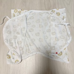 バースデイ 綿100% ベビー肌着 50-60cm 2枚セット 長肌着 花柄 コンビ肌着 新生児 出産準備の画像