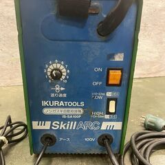 【IKURA SEIKI】 育良精機 イクラ 溶接機 IS-SA100P ノンガス半自動溶接機 スキルアーク 100V 黄緑 ③ A0101の画像