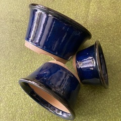 3サイズセットの植木鉢　昭和からの未使用品　まとめて1,000円の画像