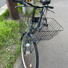 【リサイクルショップどりーむ荒田】 No.388 エコチャリ番号21843H 自転車 26インチ 内装3段切り替え LEDオートライト 鍵付きの画像
