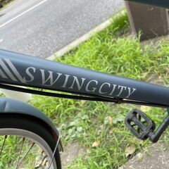 【リサイクルショップどりーむ荒田】 No.388 エコチャリ番号21843H 自転車 26インチ 内装3段切り替え LEDオートライト 鍵付きの画像