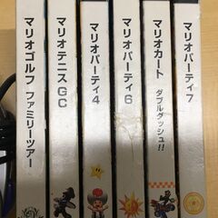 DTT001)ゲームキューブ一式セット ソフト6本付き 中古品【取りに来られる方限定】の画像