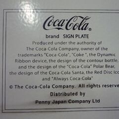 ③ キズ多め Coca-Cola 円形 ブリキ看板 直径28.5cm コカ・コーラ メタルサイン サイン看板 アメリカン雑貨 札幌市東区 新道東店の画像