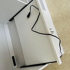 500円　レンジボード ホワイト 家具 インテリアの画像