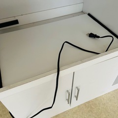 500円　レンジボード ホワイト 家具 インテリアの画像