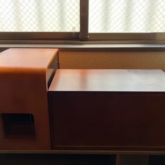 ベルメゾン　曲木　ルーターケース&レターケース　2個セットの画像