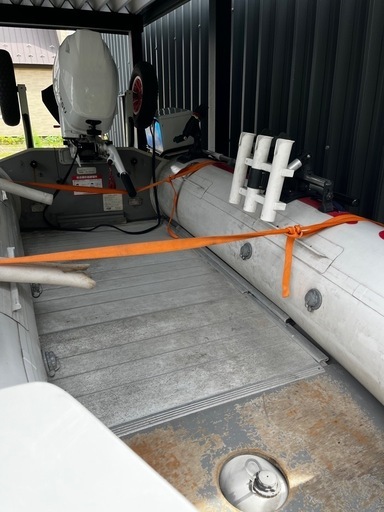 ゴムボート トレーラー 船外機20馬力 アキレスAS350