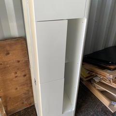 ホワイトテレビ台　収納家具の画像