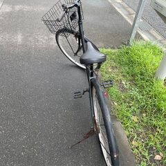 【リサイクルショップどりーむ荒田】 No.387 エコチャリ番号21842H 自転車 27インチの画像