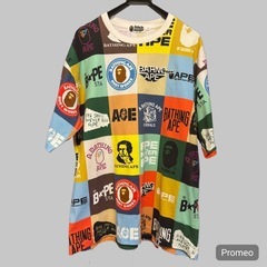 A BATHING APE クラシックロゴ Tシャツ L マルチカラーの画像