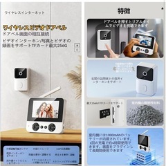今月取引500円引き　ワイヤレス　インターホンの画像