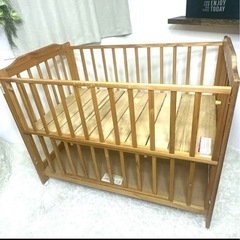 【美品】カトージ ベビーベッド ハイタイプ　
の画像