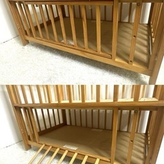 【美品】カトージ ベビーベッド ハイタイプ　
の画像