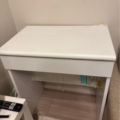 サンゴ 机 コンパクトデスク 幅60cm 収納付き 引き出しの画像