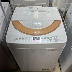 【リサイクルショップどりーむ荒田店】No.4182 洗濯機 SHARP/シャープ ES-GE60N-P 2013年製 6.0Kgの画像