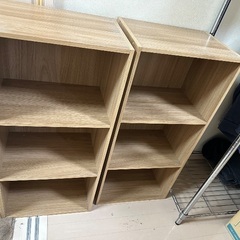 カラーボックス（本棚)２台セットの画像