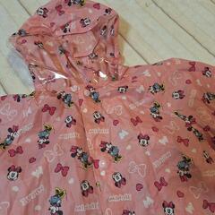雨具 カッパ レインコート 100 100cm ピンク ミニー ディズニーの画像