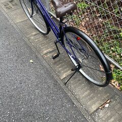 リサイクルショップどりーむ鹿大前店　No.319 自転車　シティサイクル　27インチ　LEDライト付き　フラットハンドルで乗りやすい♪　の画像