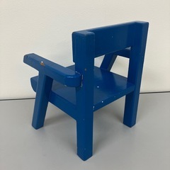 stp-3311  キッズチェア　子供用チェア　ブルー　青　木製　子供用イス　チェア　いす　イス　椅子　子供用　子ども用　こども用　ミニイス　ローチェア　ミニチェア　キッズの画像