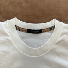 未使用BURBERRYバーバリー白色メンズTシャツ無地綿コットン100％日本製レディースユニセックスカットソートップスの画像