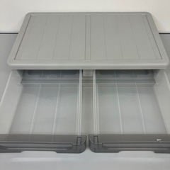 stp-3312 2連プラスチックケース　プラケース　収納ケース　衣装ケース　押入れ収納　衣類ケース　収納　押入れ　押入　引き出し　引出　衣類収納　隙間収納　スキマ収納　デッドスペースの画像