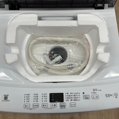ジモティ割引🏷️【ジャングルジャングル 岸和田和泉インター店】ハイアール 洗濯機 JW-U55MK 2025 5.5kg 白物家電 高年式 アウトレット 和泉市 堺市 岸和田市 泉大津市 高石市 泉北郡熊取町の画像