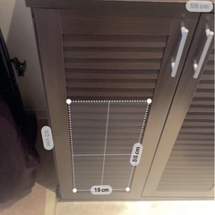 【800円】 靴箱　ダークブラウンの画像