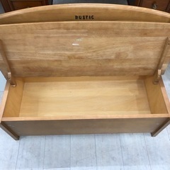 karimoku 収納付きベンチ　ナチュラルの画像