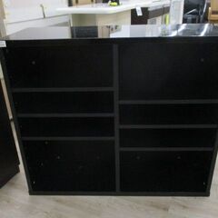 ジモティー割引🏷️【ジャングルジャングル 岸和田和泉インター店】キッチンカウンター　ブラック　収納棚付き　 和泉市 堺市 岸和田市 泉大津市 高石市 泉北郡熊取町の画像