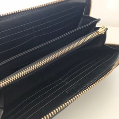 【未使用品】Raffaello ラファエロ 長財布 革職人 本革 レザー ラウンドファスナー ブラックの画像