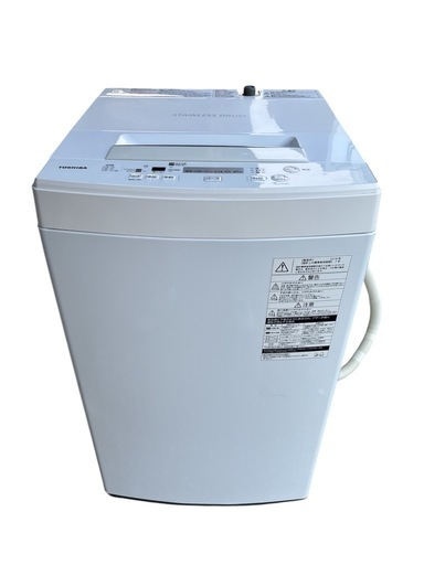 TOSHIBA　全自動洗濯機 4.5kg 東芝 ピュアホワイト AW-45M7