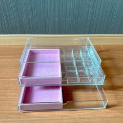 お譲りします❤️ 無印良品の「重なるアクリルケース２段引出し｣2つの画像