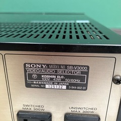 No905 Sony SB-V3000 ビデオ／オーディオセレクターの画像
