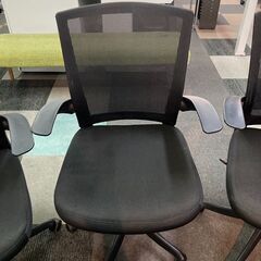 中古　良品　井上金庫　オフィスチェア　ワークチェア　事務椅子　デスクチェア　肘付（跳ね上げ式）　メッシュ　各1台　愛知　一宮市　江南市　稲沢市　名古屋　岐阜　各務ヶ原　岐南町　羽島　三重　グッドプライス一宮の画像