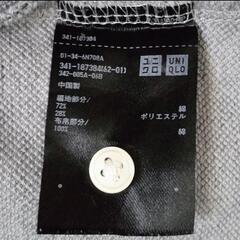 UNIQLO×Theory ユニクロドライカノコ クレリックポロシャツ L グレー 半袖の画像