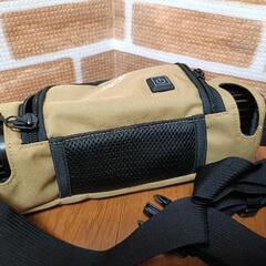 【新古品・美品】 ウエストポーチ型 クーリングファン ベージュの画像
