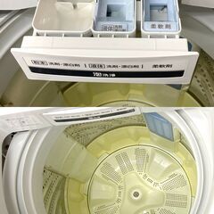 ∞ 7kg 全自動洗濯機 2020年製 Panasonic NA-FA70H7 簡易動作確認済 目立つ傷・汚れなし 使用感軽めの画像