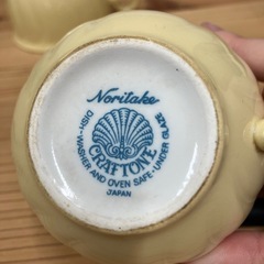 2507-626 Noritake CRAFTONE カップ&ソーサー2客 バラ売り不可 キズ 汚れありの画像