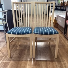 ダイニングチェアー〈2脚セット〉　（町田市再生家具）
251237の画像
